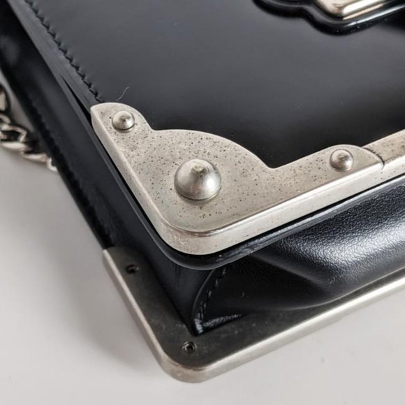 SOLD Prada Cahier Black Leather Cross Body Bag - Picture 5 of 8